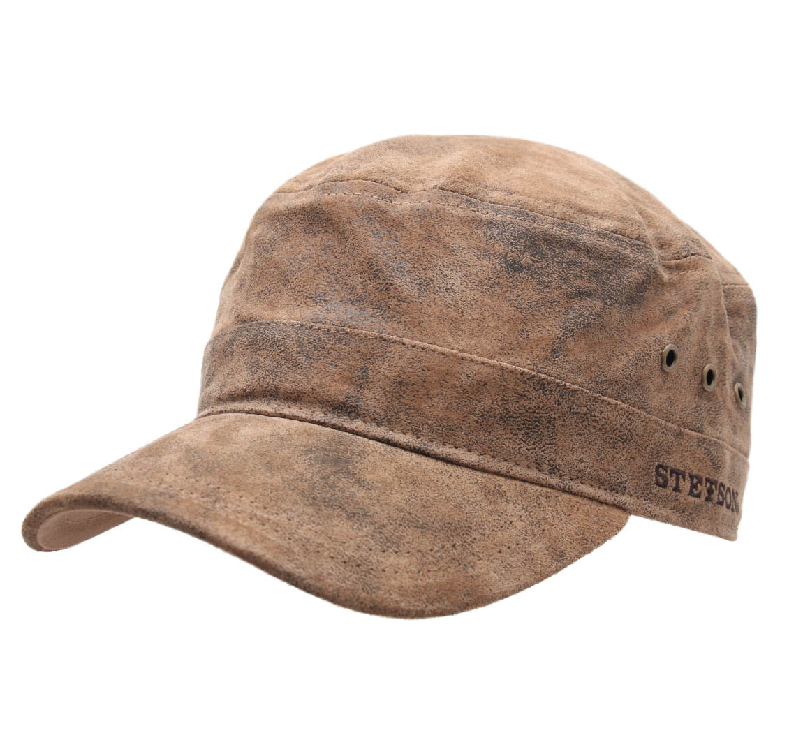 Casquette militaire cuir Casquette militaire cuir